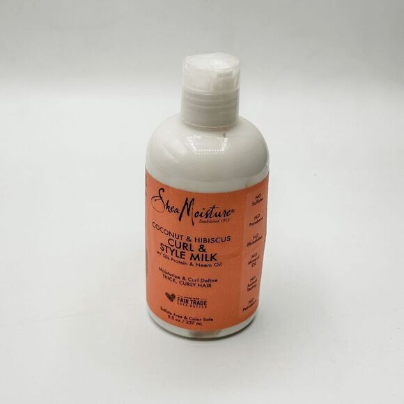 Shea Moisture Coconut & Hibiscus Curl & Style Milk 8 Ounce - Picture 1 of 1